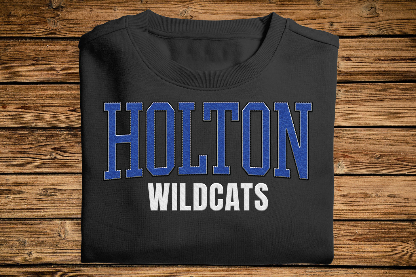 Holton Wildcats Faux Leather-E00-40