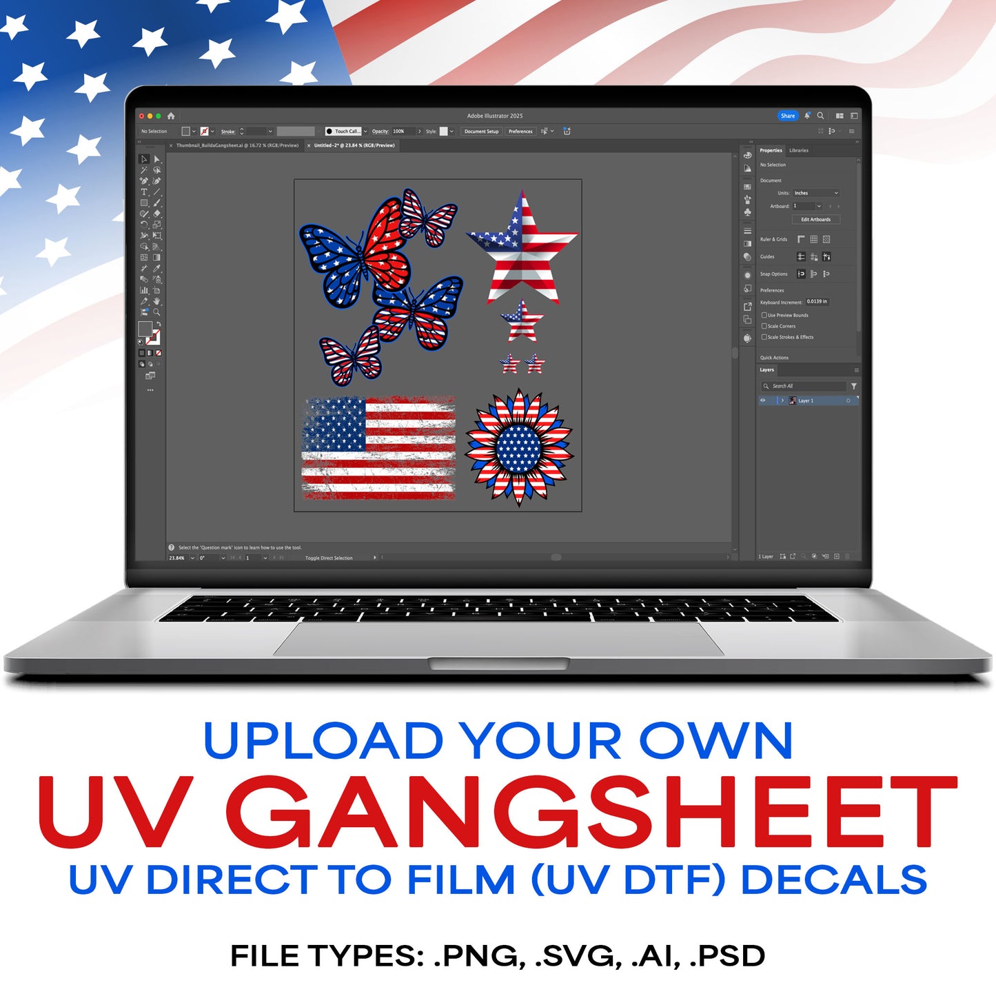 UV DTF (Upload Your Own Gang Sheet)