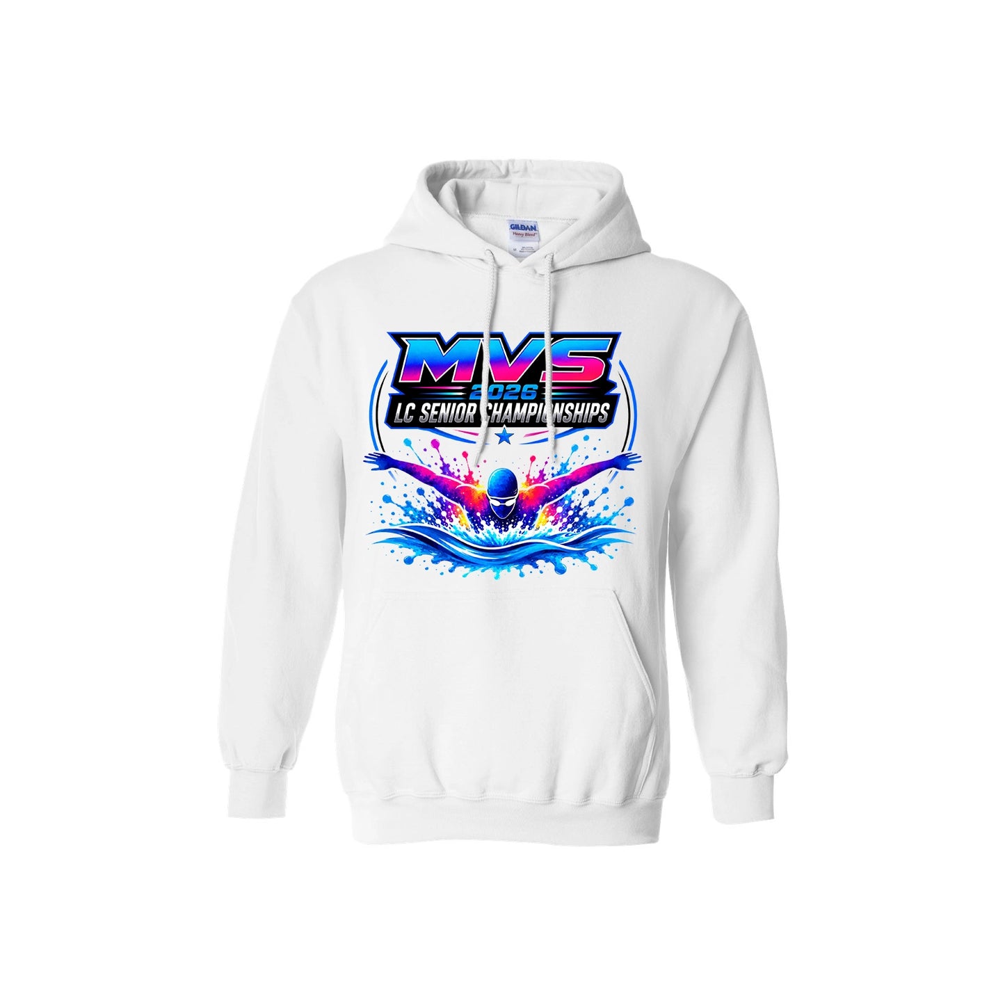 Gildan Unisex Heavy Blend Hoodie 18500 | MVS - LC Senior Championships '26 | Youth & Adult Sizes