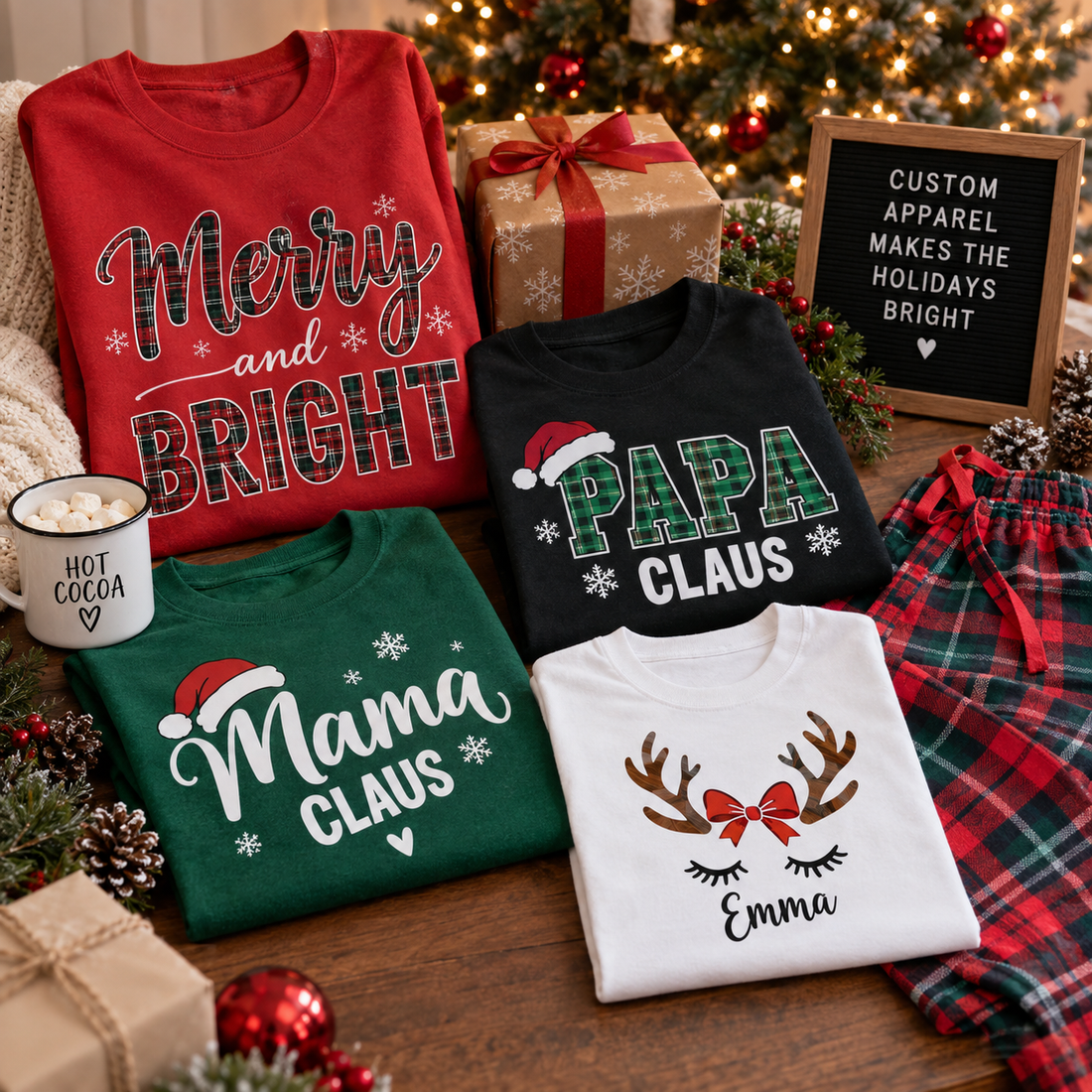 Christmas and Holiday Custom Apparel Ideas for DTF Sellers