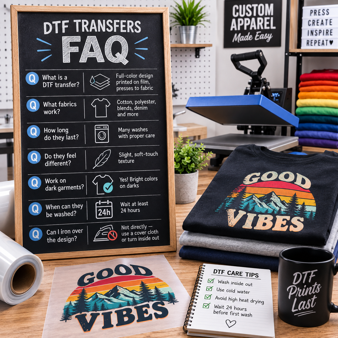 DTF Printing FAQs: Answers to the Most Common Customer Questions