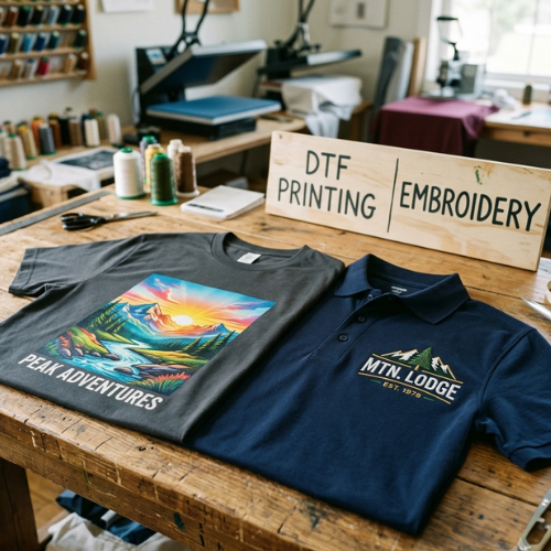 DTF Transfers vs. Embroidery: Which Should You Choose?