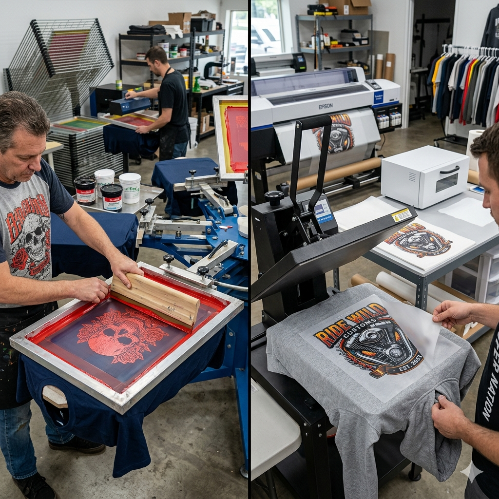 DTF vs. Screen Printing: Which Is Better for Your Custom Apparel Business?