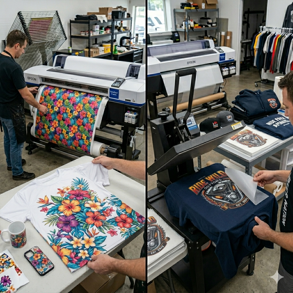 DTF vs. Sublimation Printing: What's the Difference and Which Should You Use?