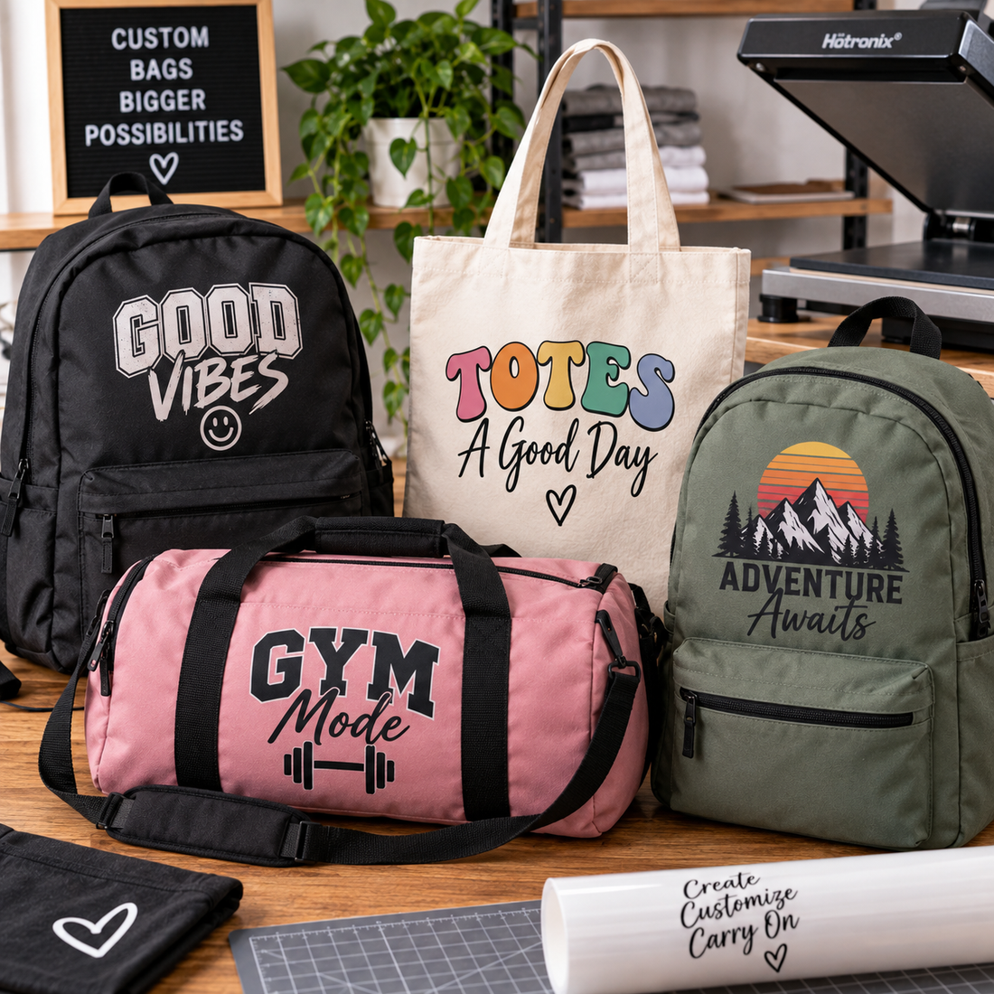 How to Apply DTF Transfers to Bags, Backpacks, and Duffels