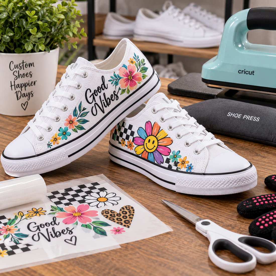 How to Apply DTF Transfers to Canvas Shoes and Sneakers