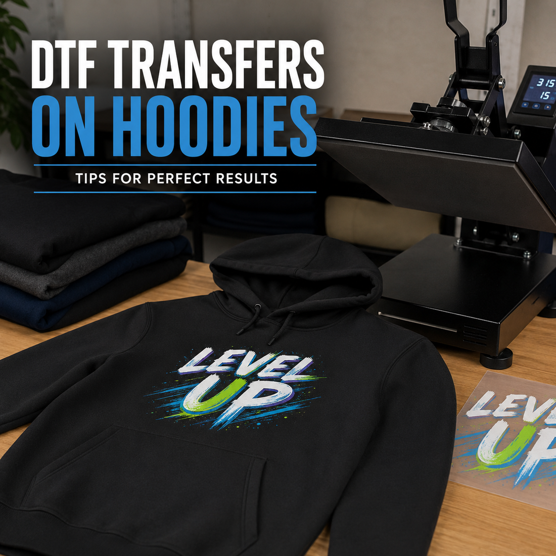 How to Apply DTF Transfers to Hoodies and Sweatshirts