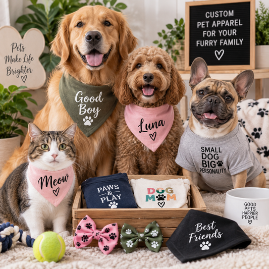 How to Apply DTF Transfers to Pet Bandanas and Pet Apparel