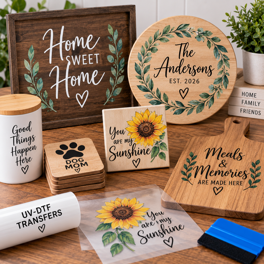 How to Apply DTF Transfers to Wood Signs and Home Decor
