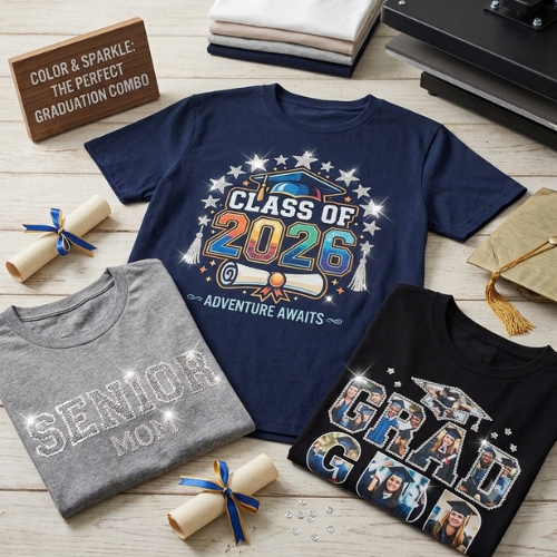 How to Decorate Graduation Apparel with Spangle and DTF Transfers