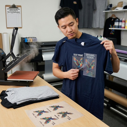 How to Do a Test Print Before a Large DTF Order