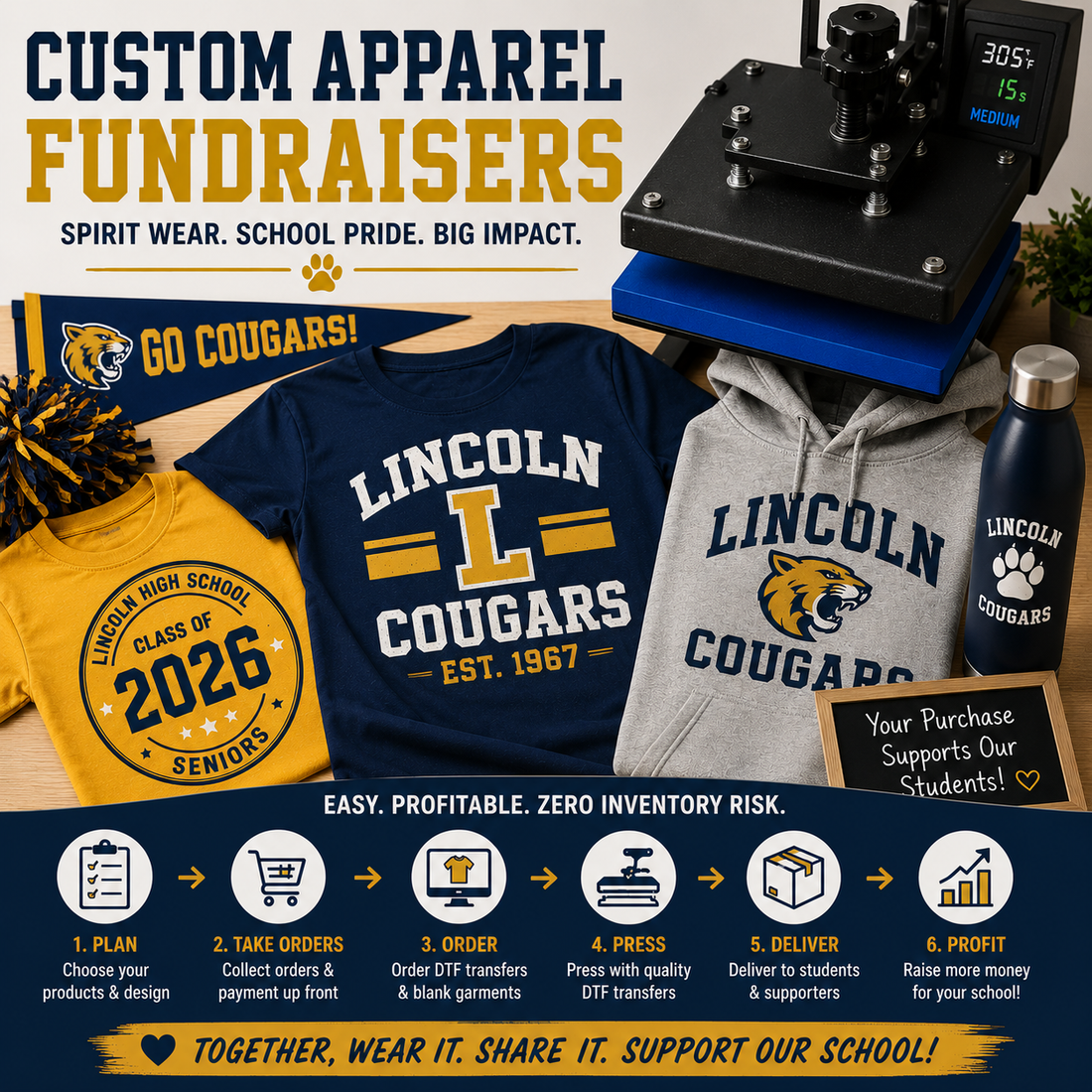 How to Offer Custom Apparel as a School Fundraiser