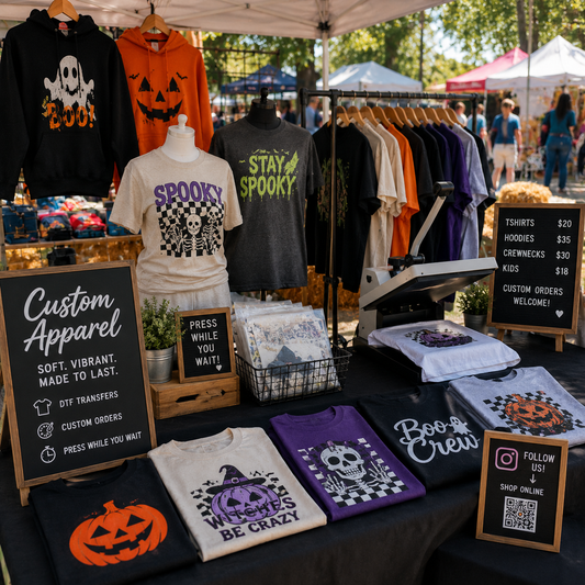 How to Sell Custom Apparel at Craft Fairs and Pop-Up Markets