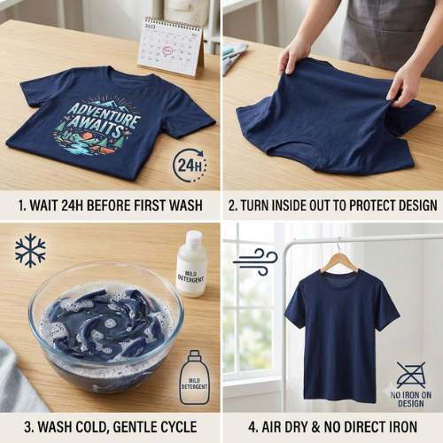 How to Wash and Care for DTF-Printed Shirts to Make Them Last