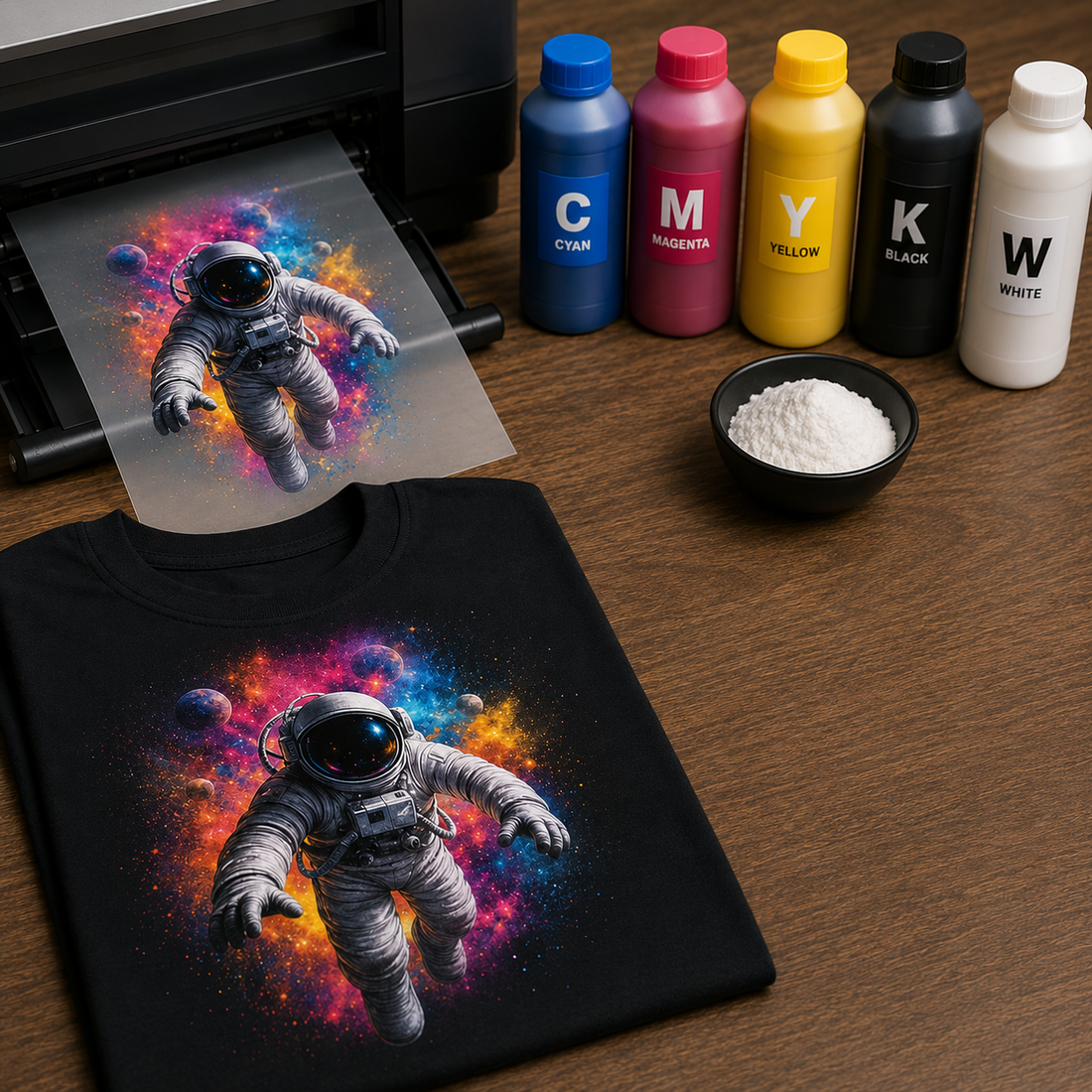 Understanding DTF Ink: CMYK + White Ink and Why It Matters