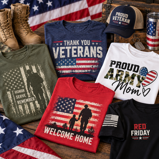 Veterans Day and Patriotic Apparel Ideas With DTF Transfers