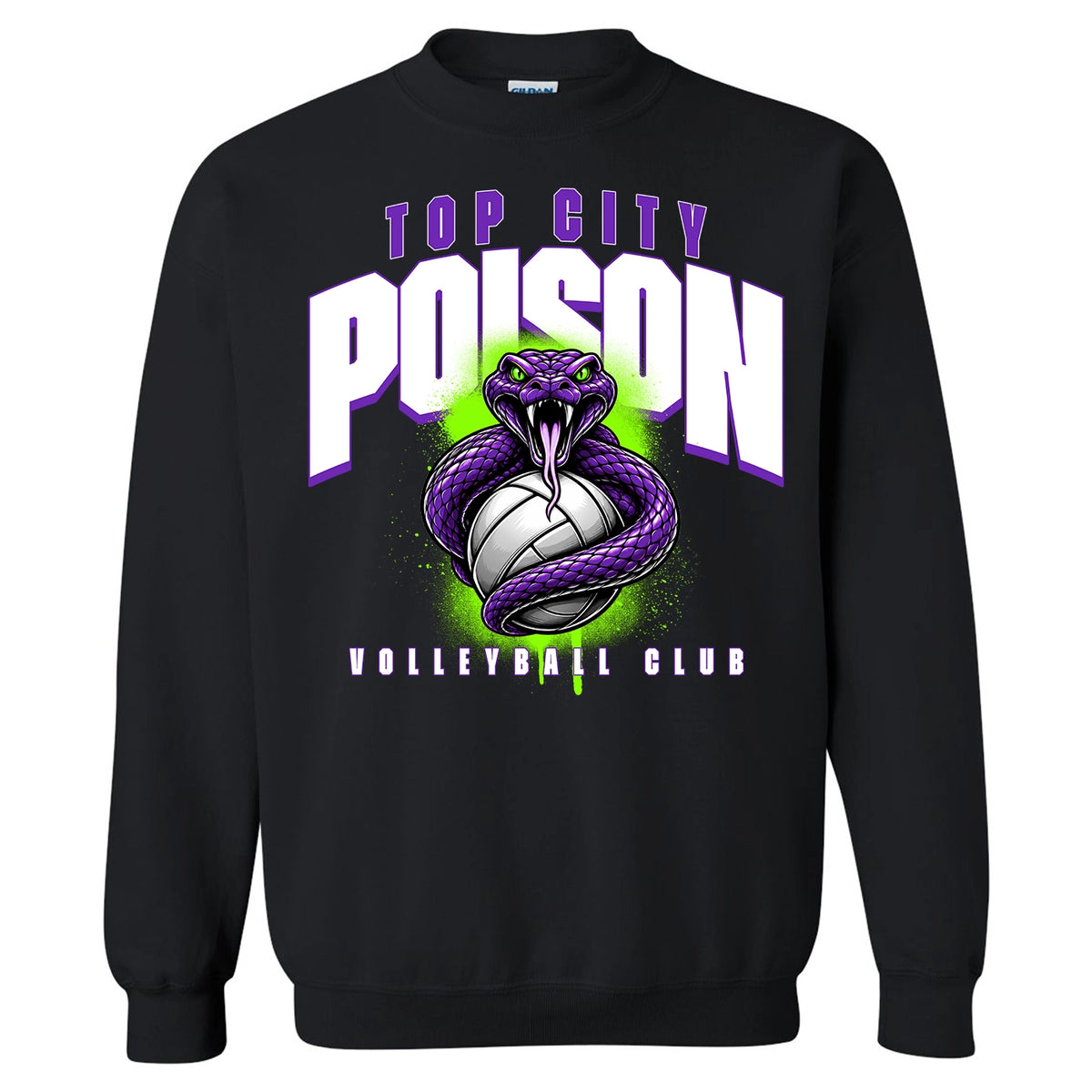 Poison Strike - TCP Volleyball Club - Gildan Sweatshirt