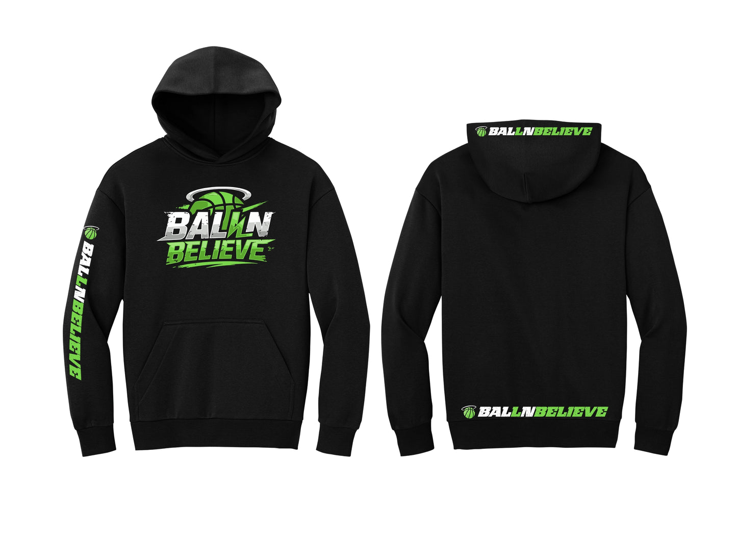 Ball N Believe - District Heavy Hoodie - Adult & Youth Sizes