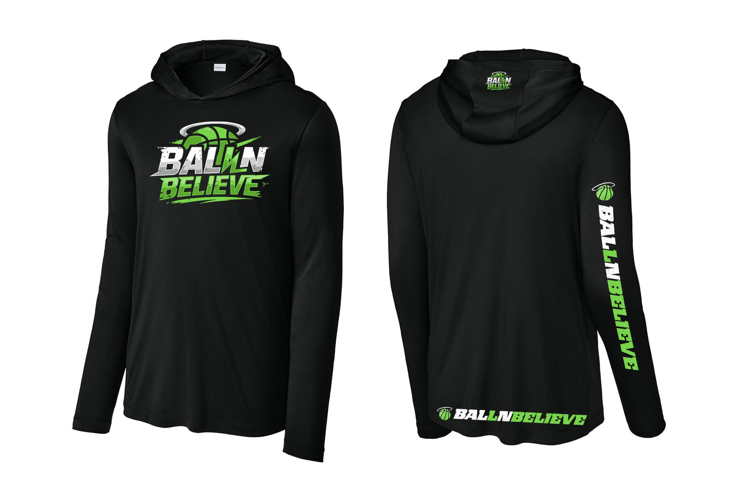 Ball N Believe - Sport Tek Long Sleeve Hoodie - Adult Sizes