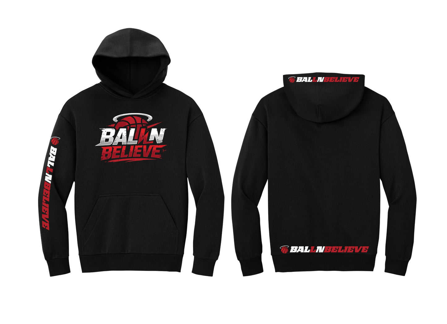 Ball N Believe - District Heavy Hoodie - Adult & Youth Sizes