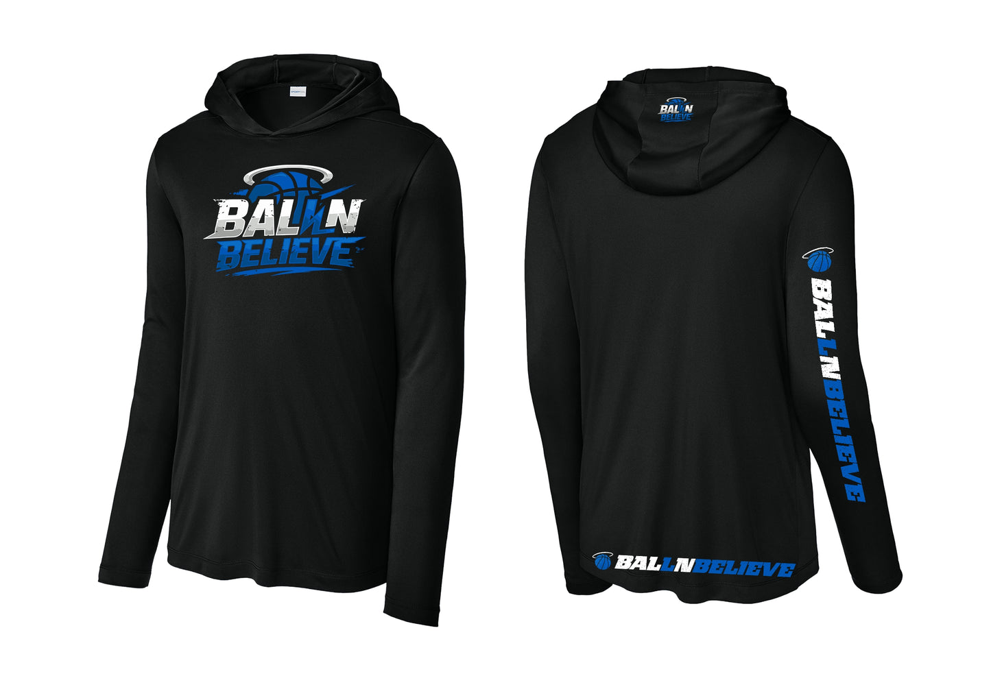 Ball N Believe - Sport Tek Long Sleeve Hoodie - Adult Sizes