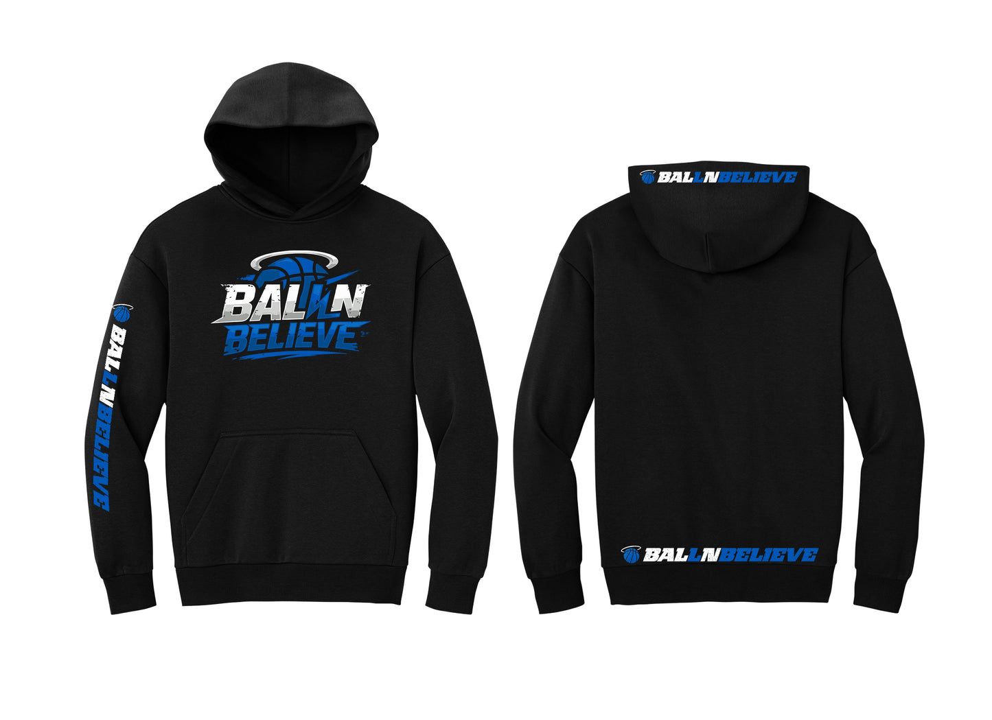 Ball N Believe - District Heavy Hoodie - Adult & Youth Sizes