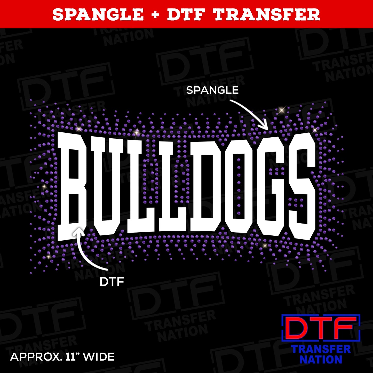 Bulldogs - Spangle + DTF - Pick your colors