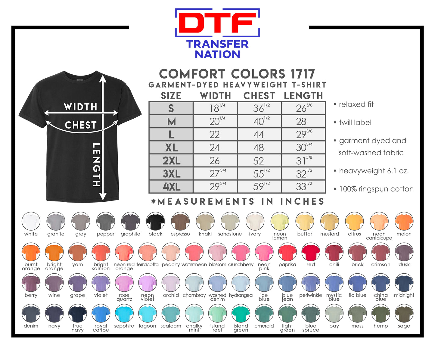 TSA - Comfort Colors T-shirt - 1717