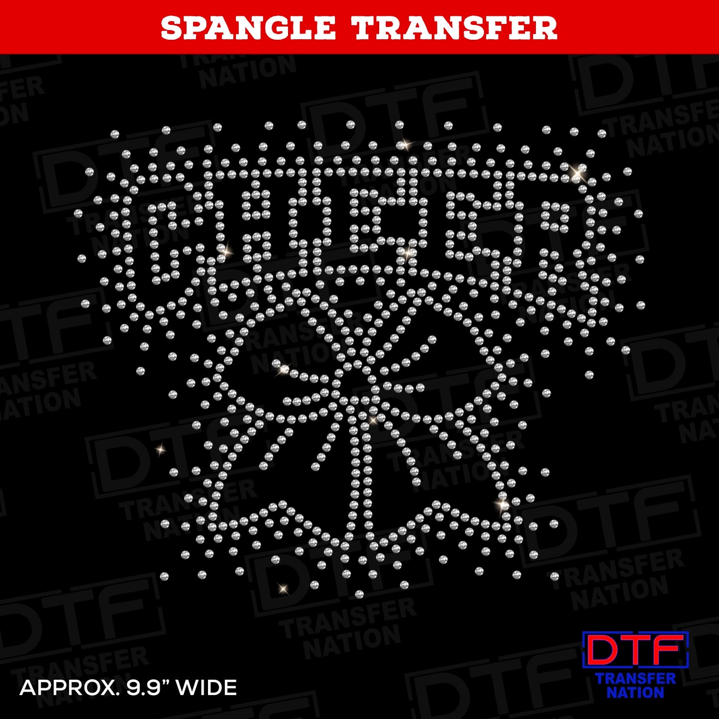 Cheer with Bow - Design 1 - Spangle Transfer