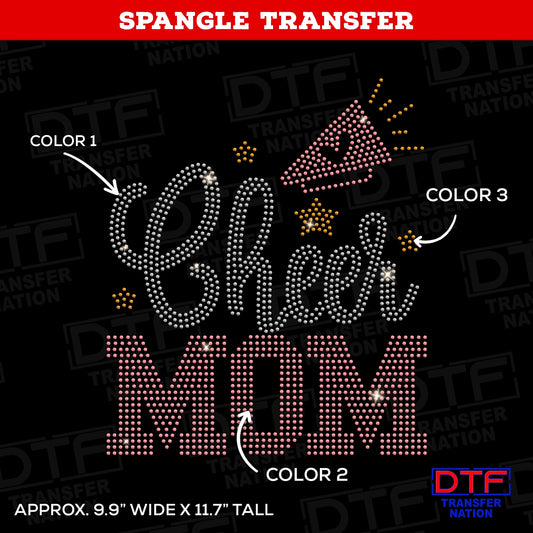 Cheer Mom - Design 1 - Spangle Transfer