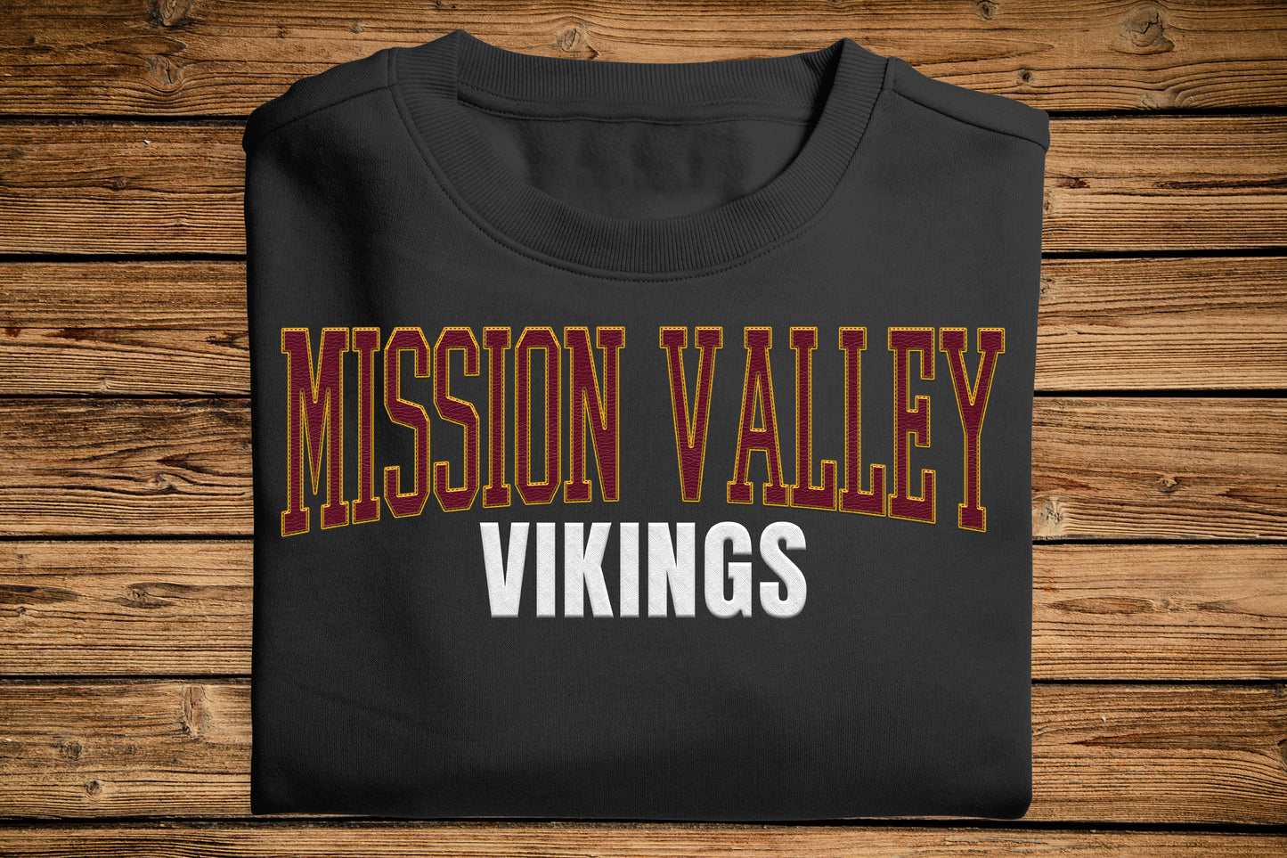 Mission Valley Vikings Faux Leather-E00-39