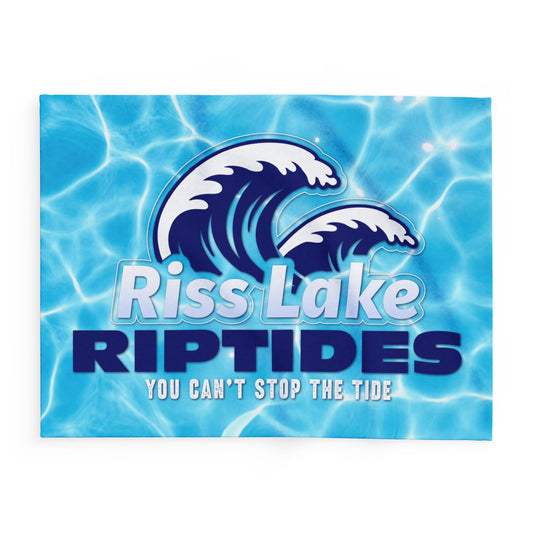 Riptides Wave Logo Arctic Fleece Blanket