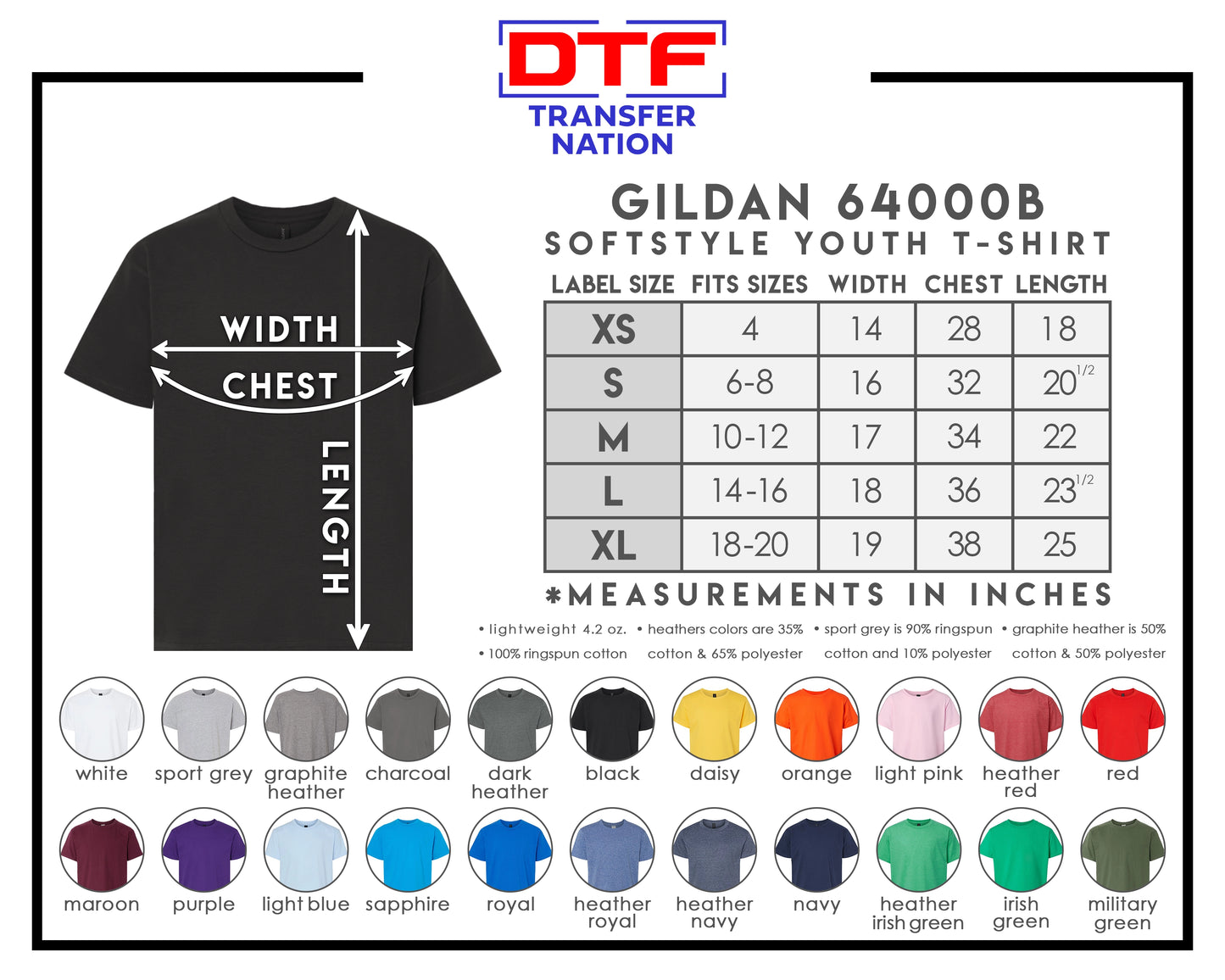TSA - Gildan Softstyle Cotton Tee - 64000