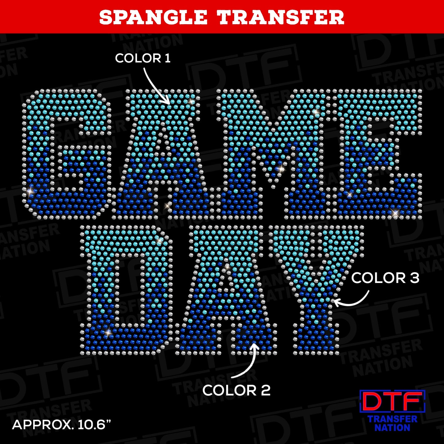 Game Day - Gradient - Pick Your Colors - Spangle Transfer