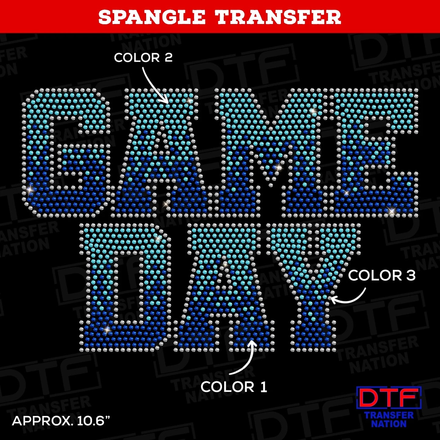 Game Day - Gradient - Pick Your Colors - Spangle Transfer