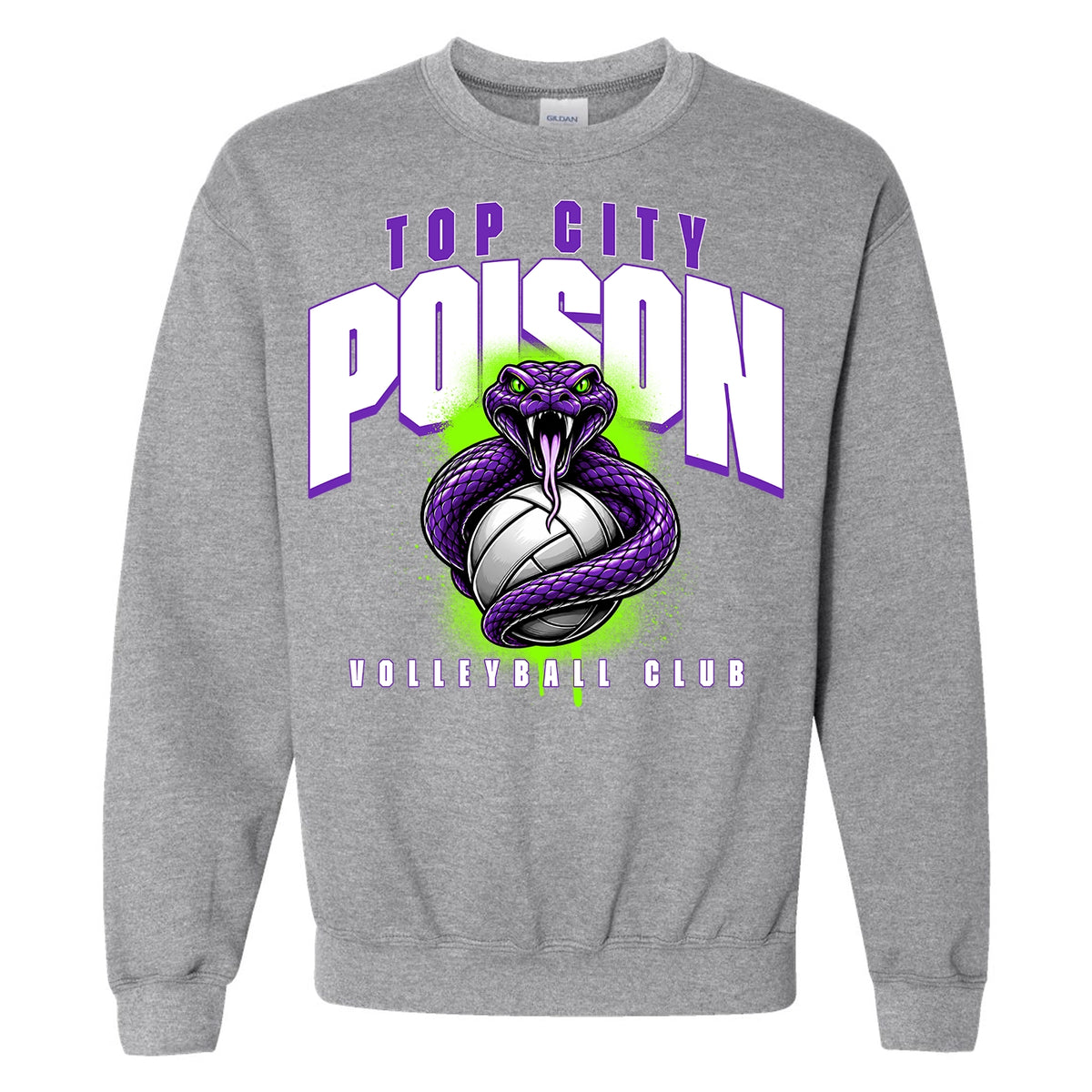 Poison Strike - TCP Volleyball Club - Gildan Sweatshirt