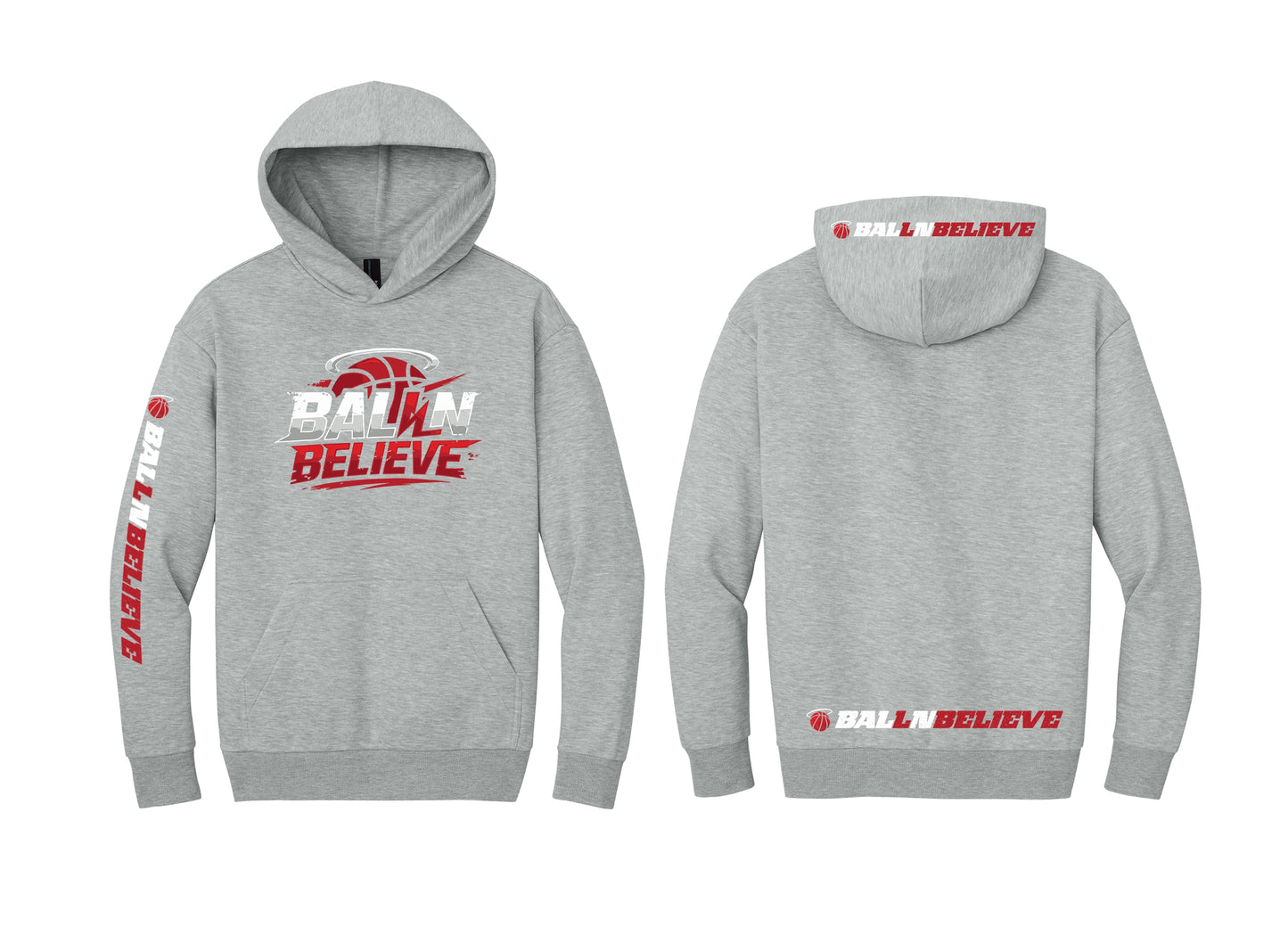 Ball N Believe - District Heavy Hoodie - Adult & Youth Sizes