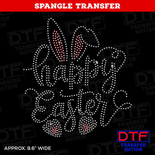Happy Easter - Design 2 - Spangle Transfer