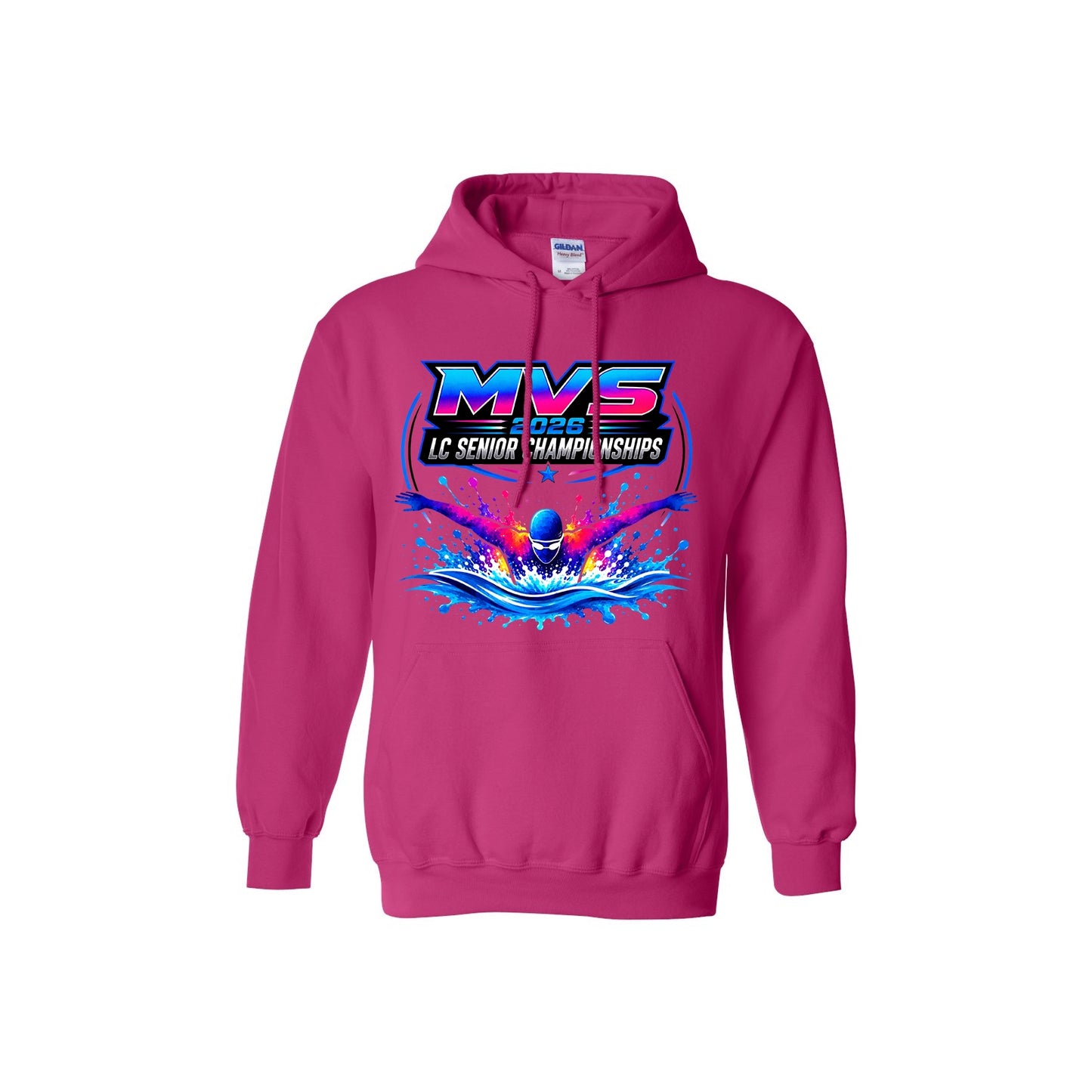 Gildan Unisex Heavy Blend Hoodie 18500 | MVS - LC Senior Championships '26 | Youth & Adult Sizes