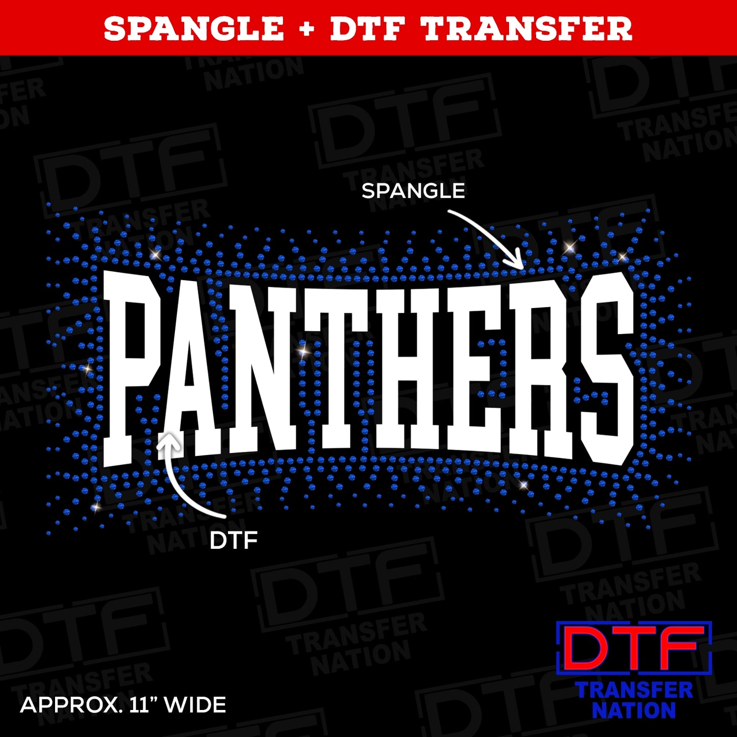 Panthers - Spangle + DTF - Pick your colors