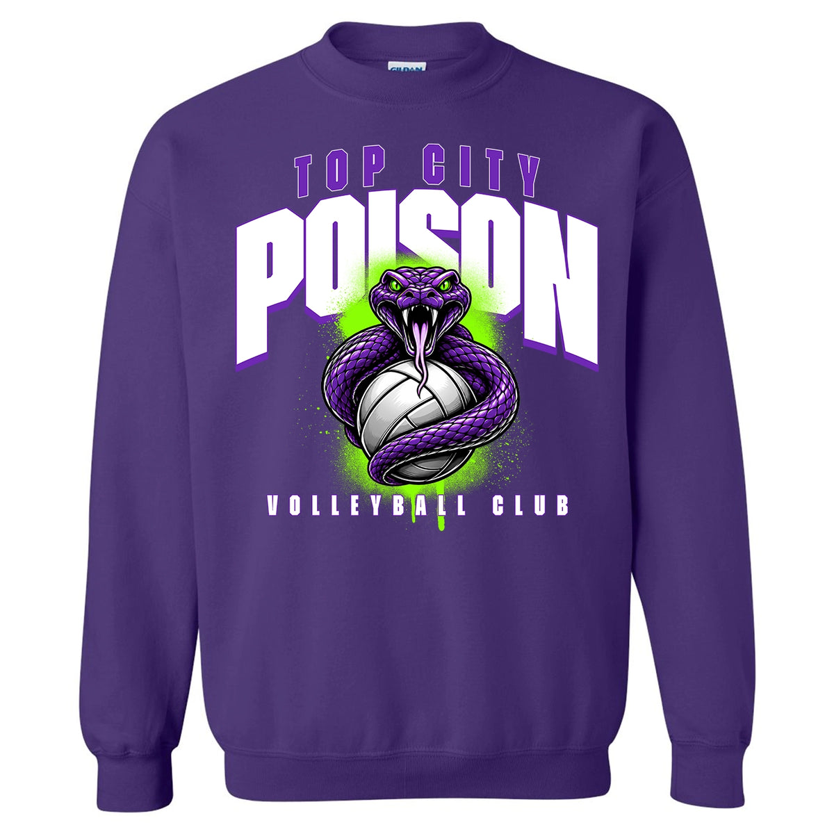 Poison Strike - TCP Volleyball Club - Gildan Sweatshirt