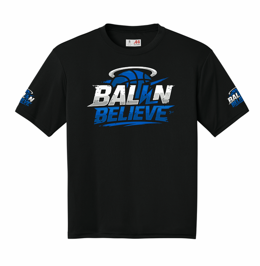 Ball N Believe - A4 Cooling Performance Shirt - Adult and Youth Sizes