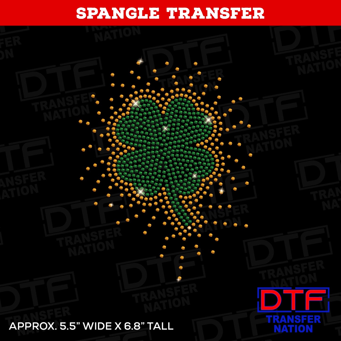 Shamrock Spangles - 2 color design