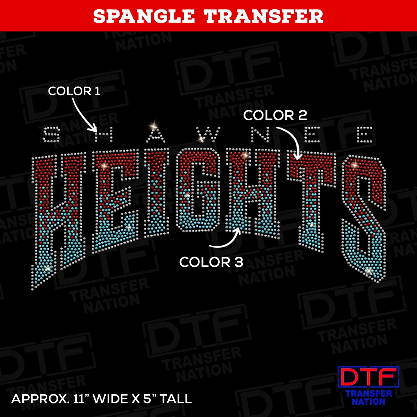 Shawnee Heights Gradient - Pick Your Colors - Spangle Transfer
