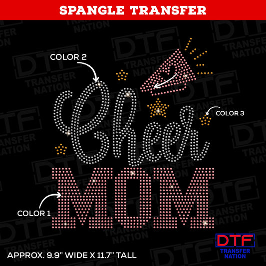 Cheer Mom - Design 1 - Spangle Transfer