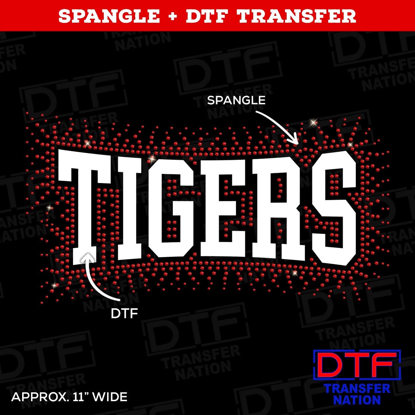 Tigers - Spangle + DTF - Pick your colors