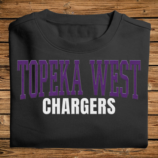 Topeka West Chargers Faux Leather-E00-30