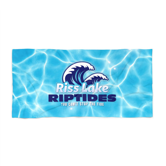 Riptides Wave Logo Beach Towel