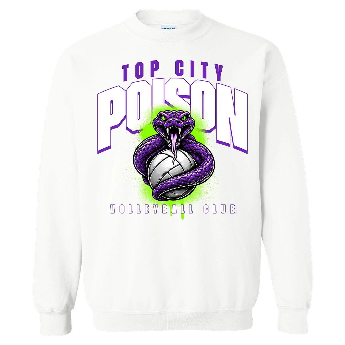 Poison Strike - TCP Volleyball Club - Gildan Sweatshirt