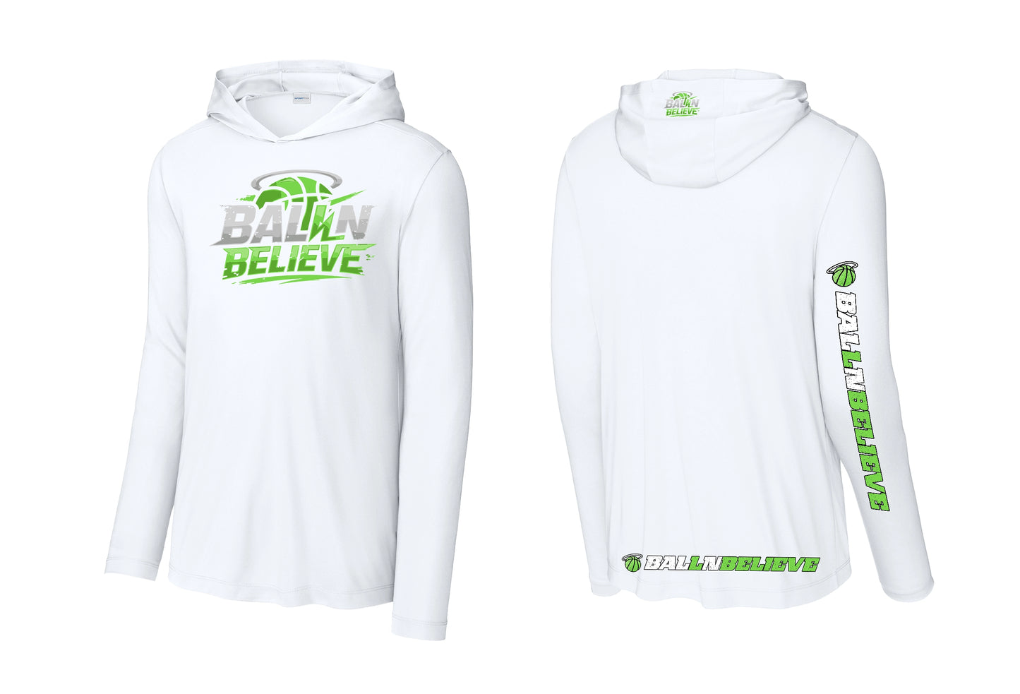 Ball N Believe - Sport Tek Long Sleeve Hoodie - Adult Sizes
